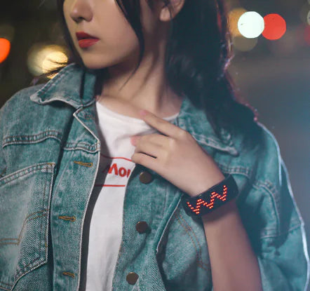 LED Display Light Bluetooth Bracelet for Nightclub Props