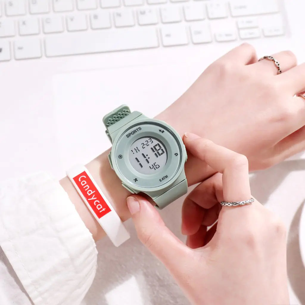 Men's Blue Digital Watch for Students and Kids