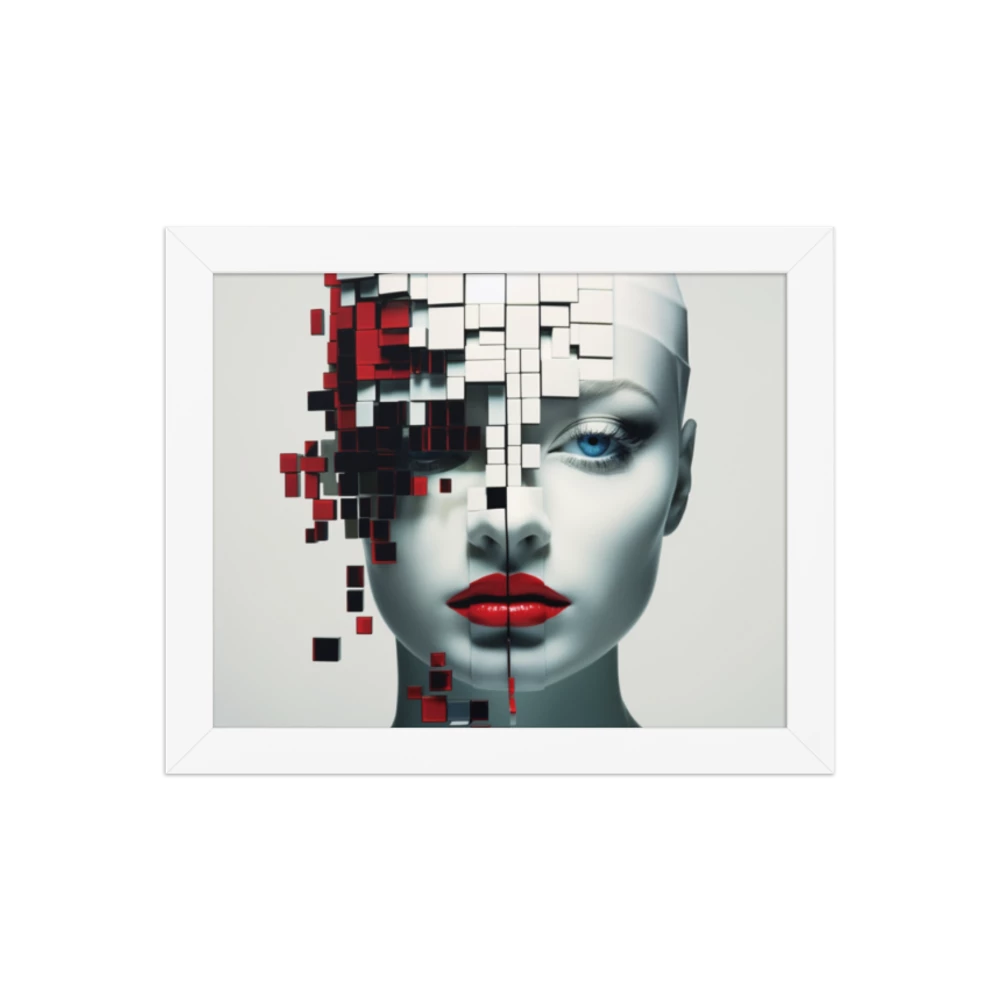 Cyborg Art on Enhanced Matte Paper Framed Poster (in)