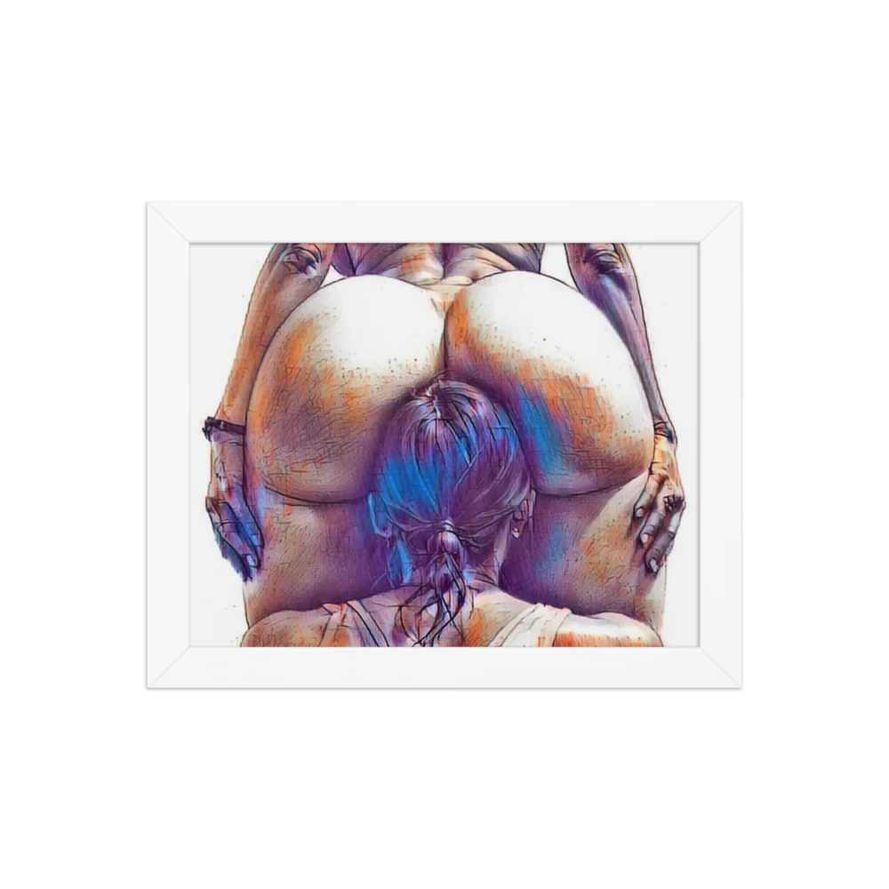 Erotic Art on Enhanced Matte Paper Framed Poster (in)