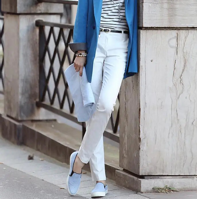 High-Waisted Women's Pencil Pants for Office Casual Wear