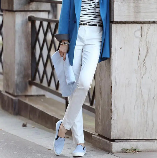 High-Waisted Women's Pencil Pants for Office Casual Wear