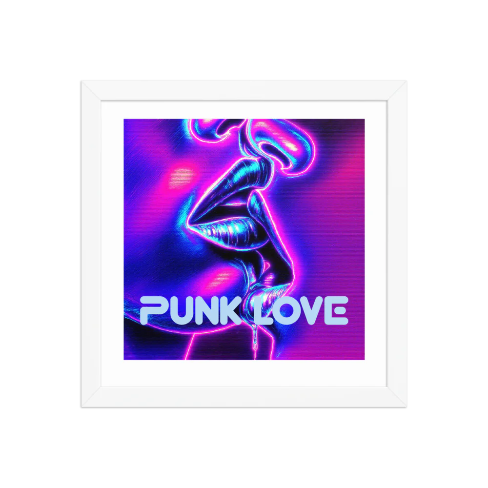 Punk Love Framed Poster (in)
