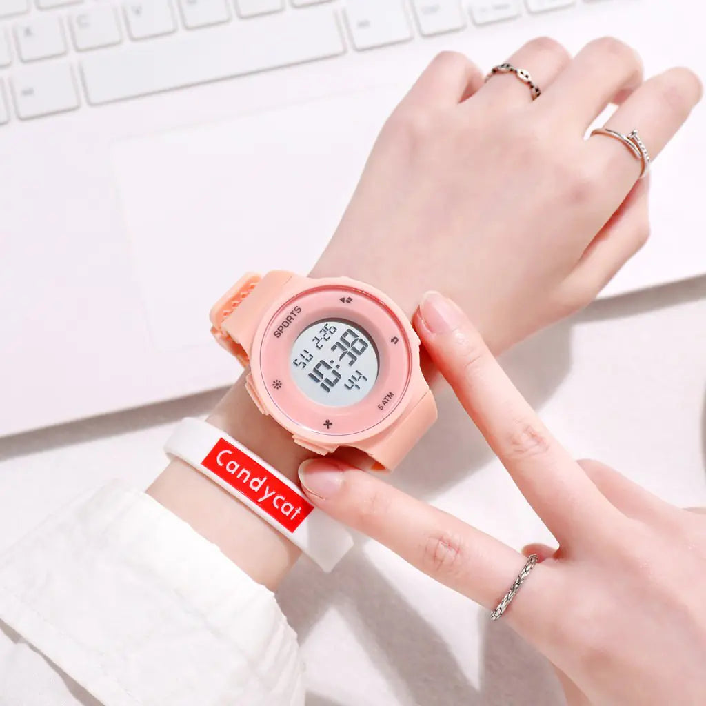 Men's Blue Digital Watch for Students and Kids