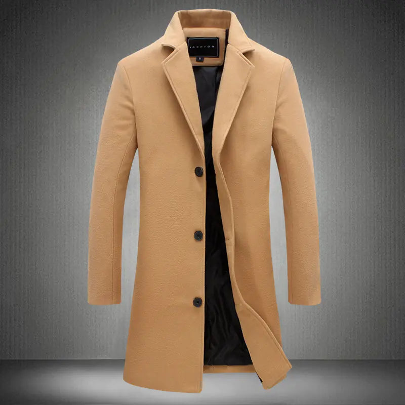 Single-Breasted Trench Coat and Overcoat