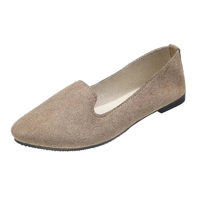 Women's Flat Shoes - Comfortable Candy Color Work Footwear