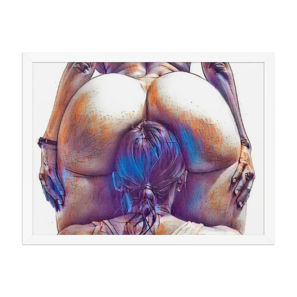 Erotic Art on Enhanced Matte Paper Framed Poster (in)