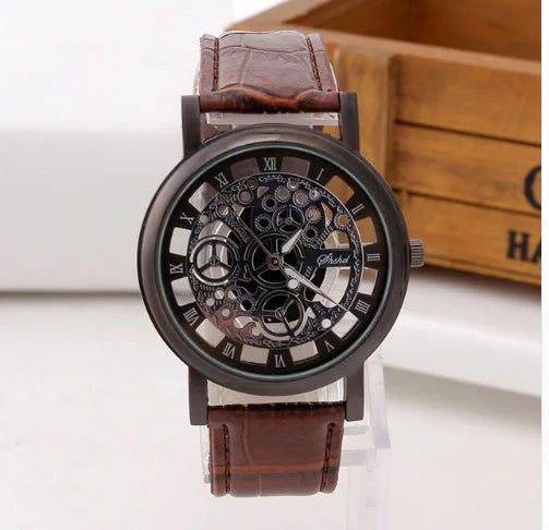 Fashionable Mechanical Watch for Men and Women with Hollow Strap