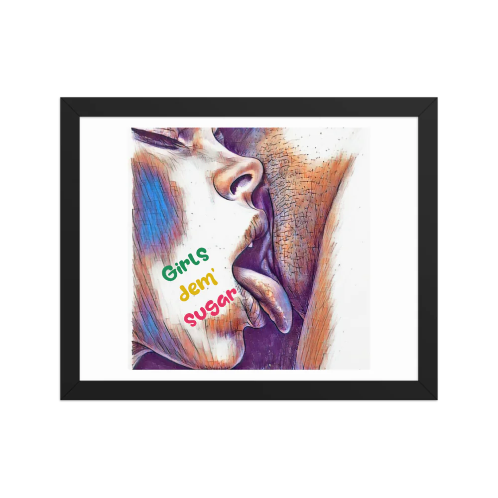 Erotic Art on Enhanced Matte Paper Framed Poster (in)