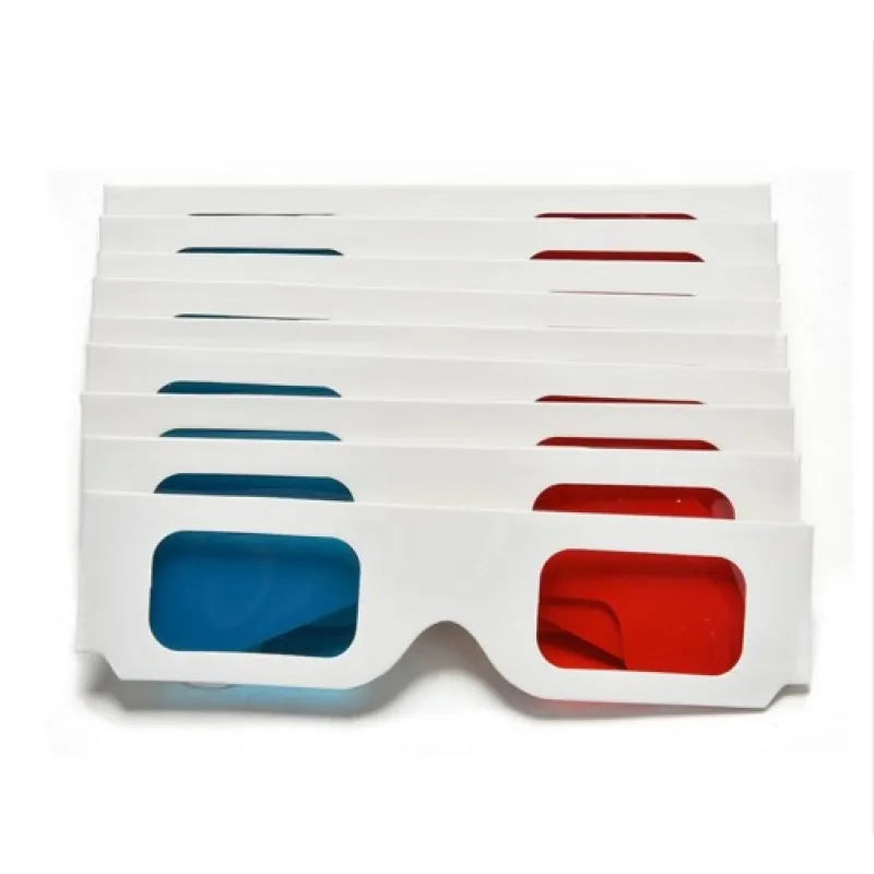 Cinema Glasses Paper Red Blue 3D Stereo Glasses