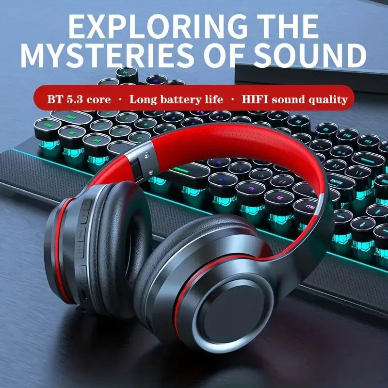 Wireless Bluetooth Headphones with Creative Bass Effect