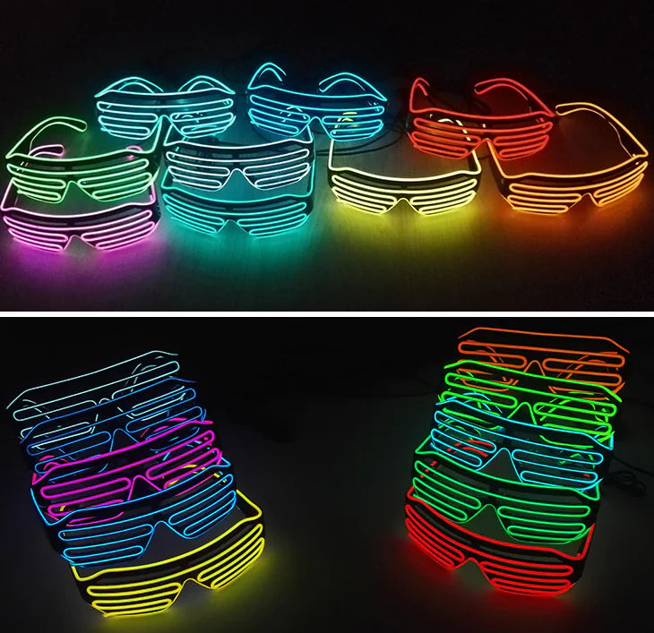 Performing Glasses with Shutter Light Effect