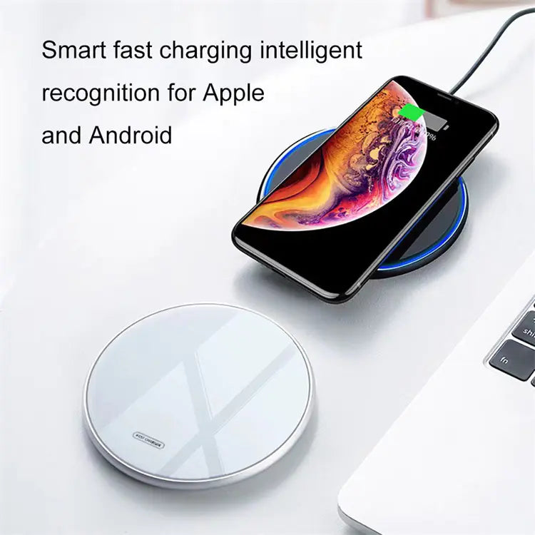 30W Wireless Charging Pad with Aluminum Alloy Design