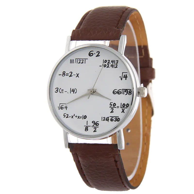 Trendy Women's Quartz Watch with Leather Strap