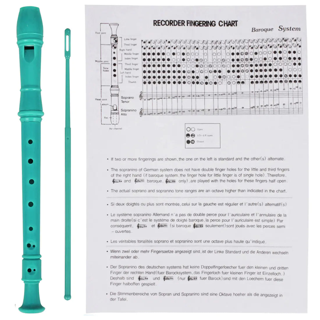 8-Hole Clarinet for Students - Wind Instrument Flute