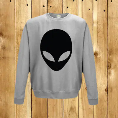 Alien Print Hoodie with Graphic Design