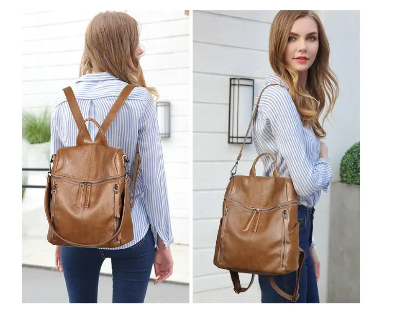 Women's Leather Backpack