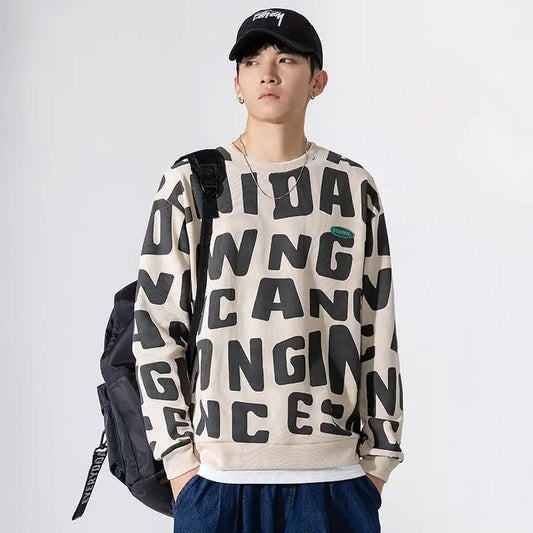 Unisex Autumn Winter Round Neck Graphic Tee