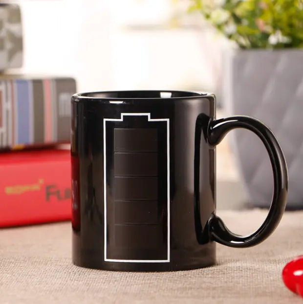 Color-Changing Temperature Mug - Ceramic Coffee Cup