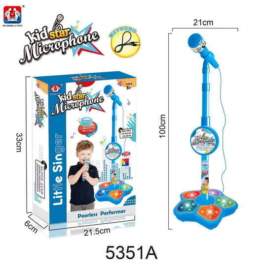 Children's Karaoke Microphone with Stand Toy