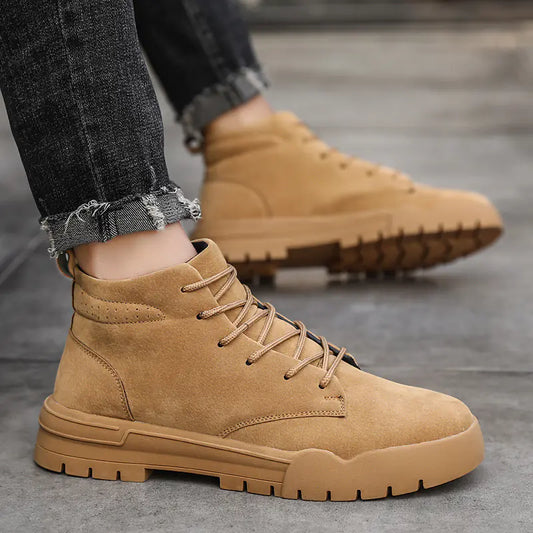 Men's Solid Color Boots