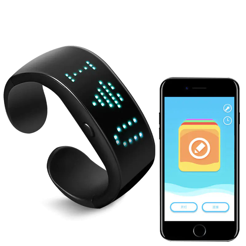 LED Display Light Bluetooth Bracelet for Nightclub Props