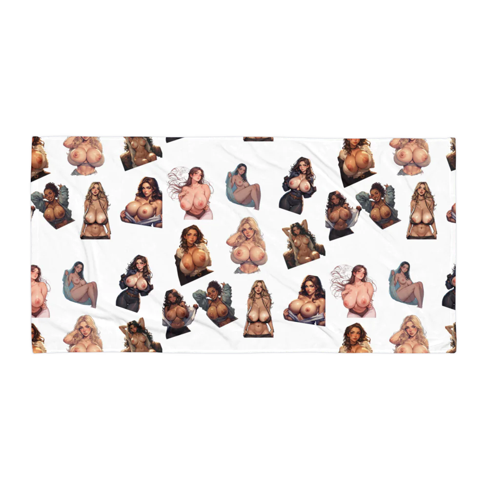 Bath Towel with cheeky designs