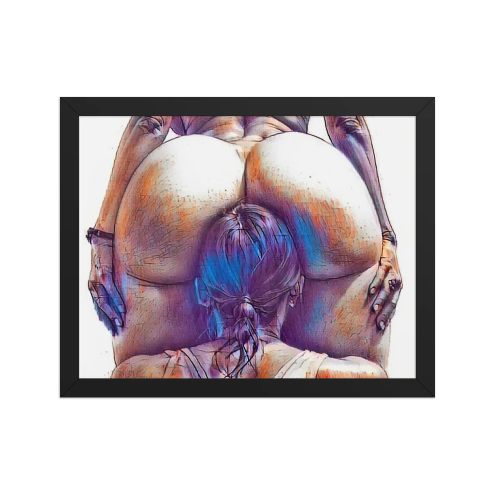 Erotic Art on Enhanced Matte Paper Framed Poster (in)