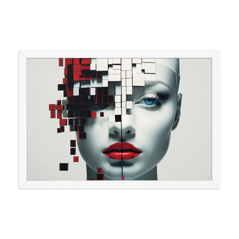 Cyborg Art on Enhanced Matte Paper Framed Poster (in)