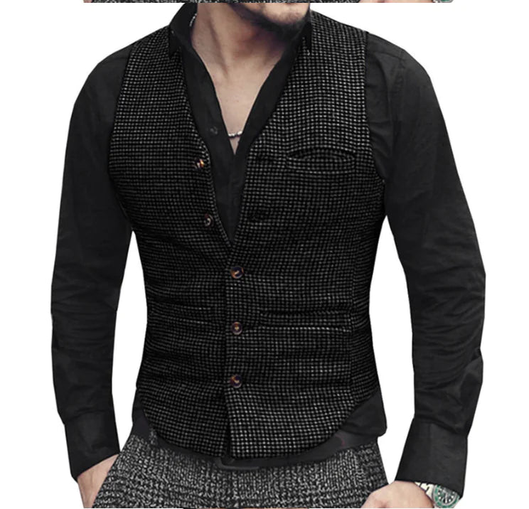 Waistcoat for men and women - Vintage Style Wool Vest