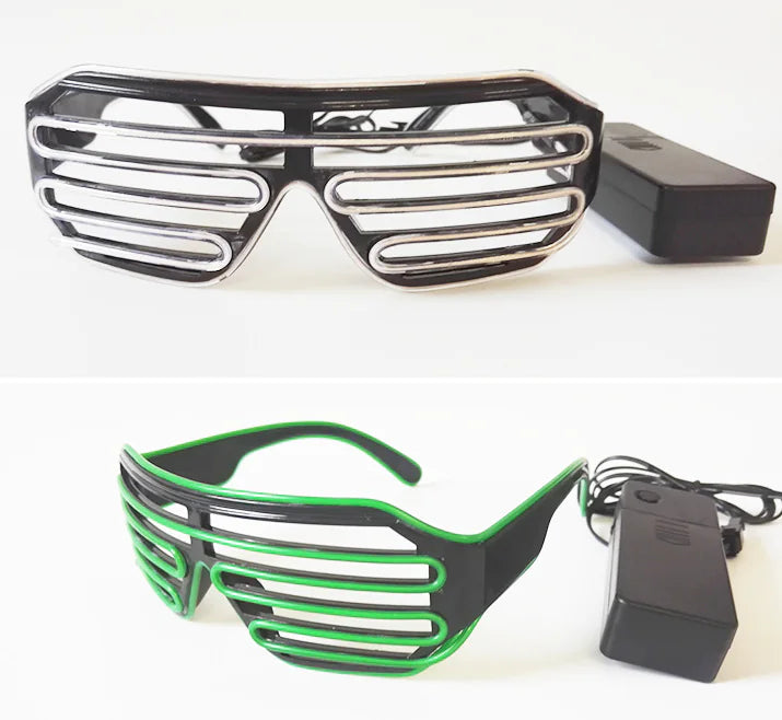 Performing Glasses with Shutter Light Effect