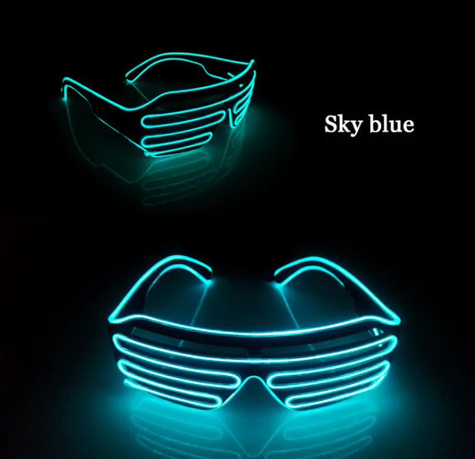 Performing Glasses with Shutter Light Effect