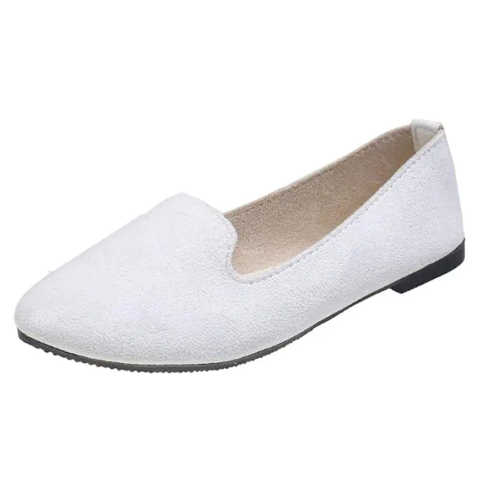 Women's Flat Shoes - Comfortable Candy Color Work Footwear
