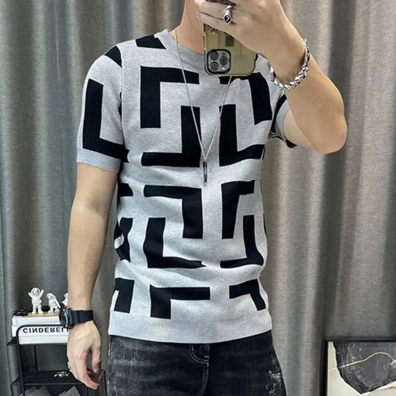 Slim Fit Cotton Men's T-Shirt for Street Style