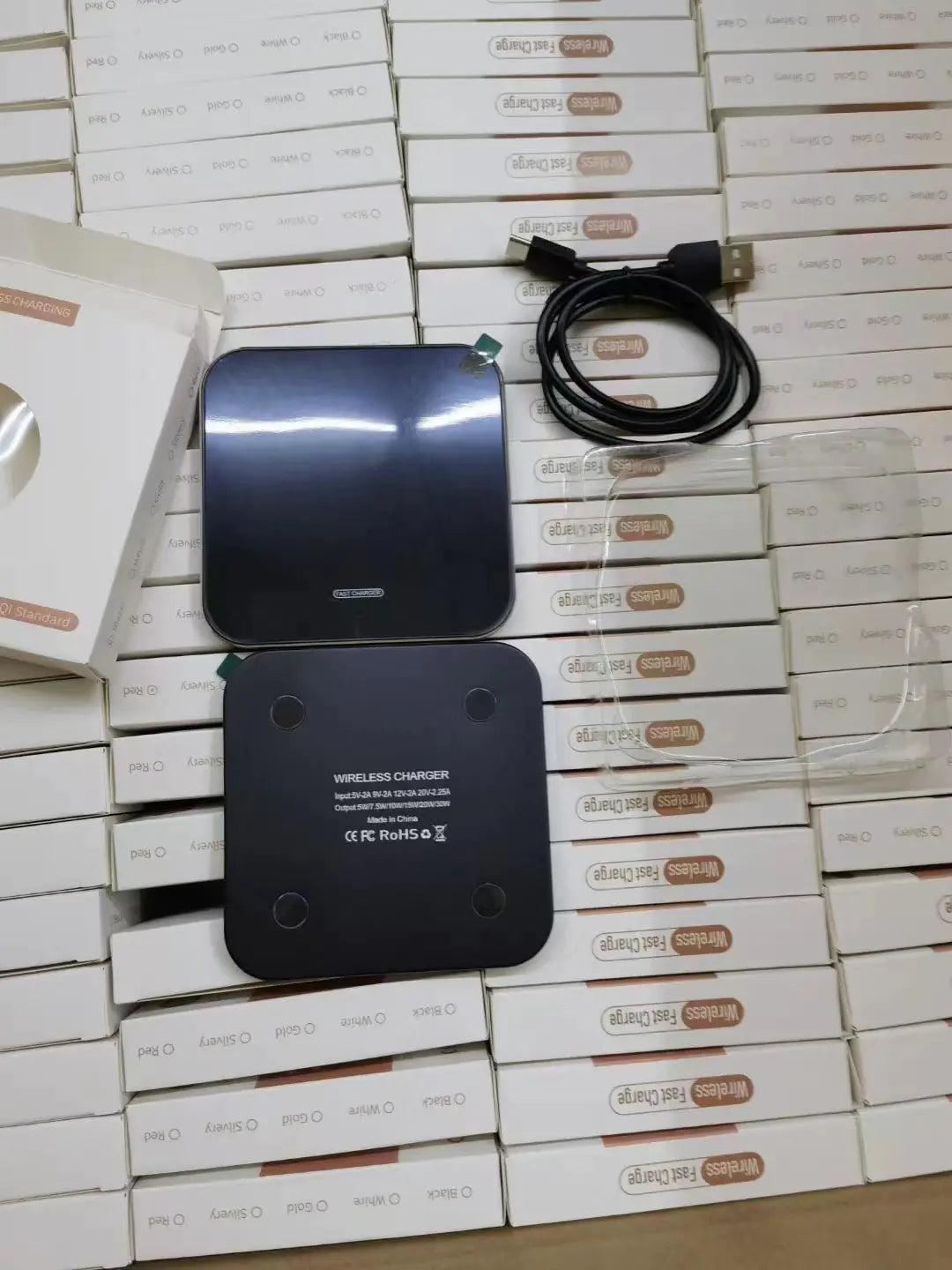 30W Wireless Charging Pad with Aluminum Alloy Design