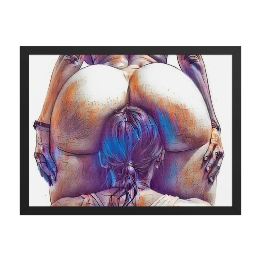 Erotic Art on Enhanced Matte Paper Framed Poster (in)