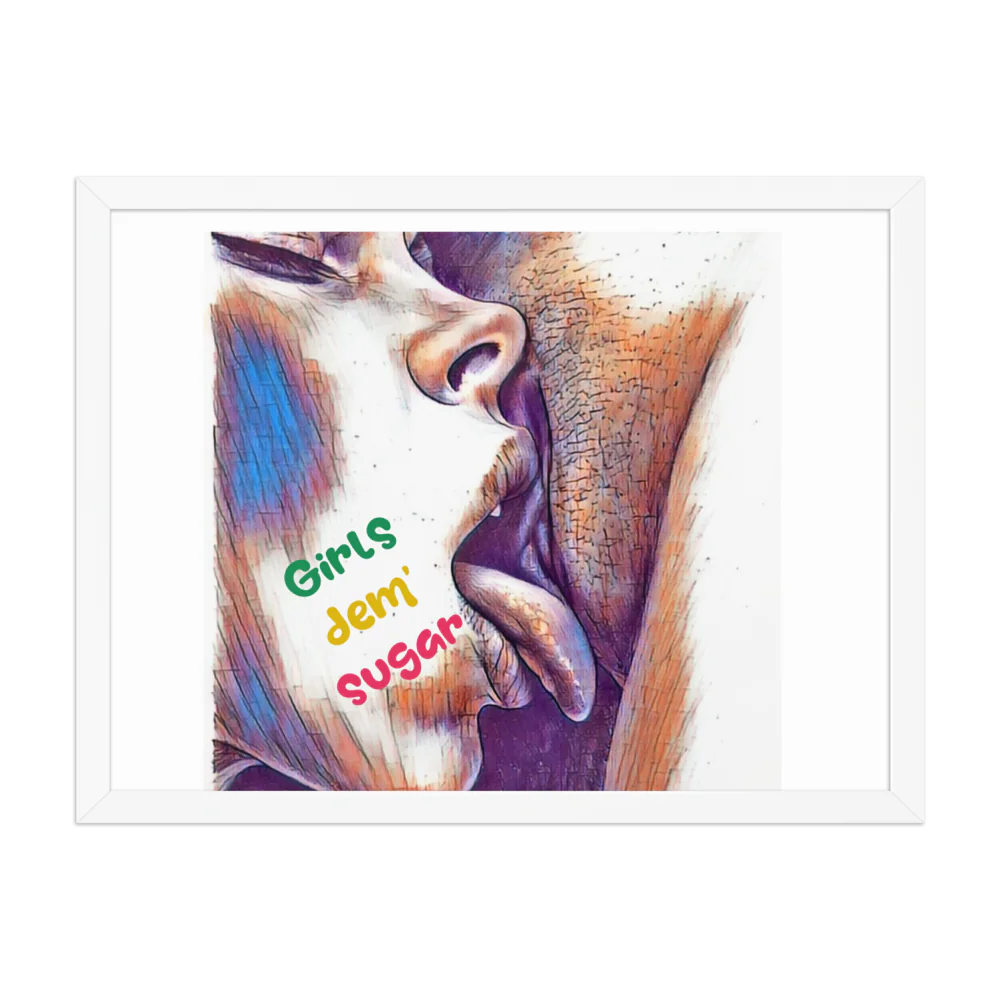 Erotic Art on Enhanced Matte Paper Framed Poster (in)