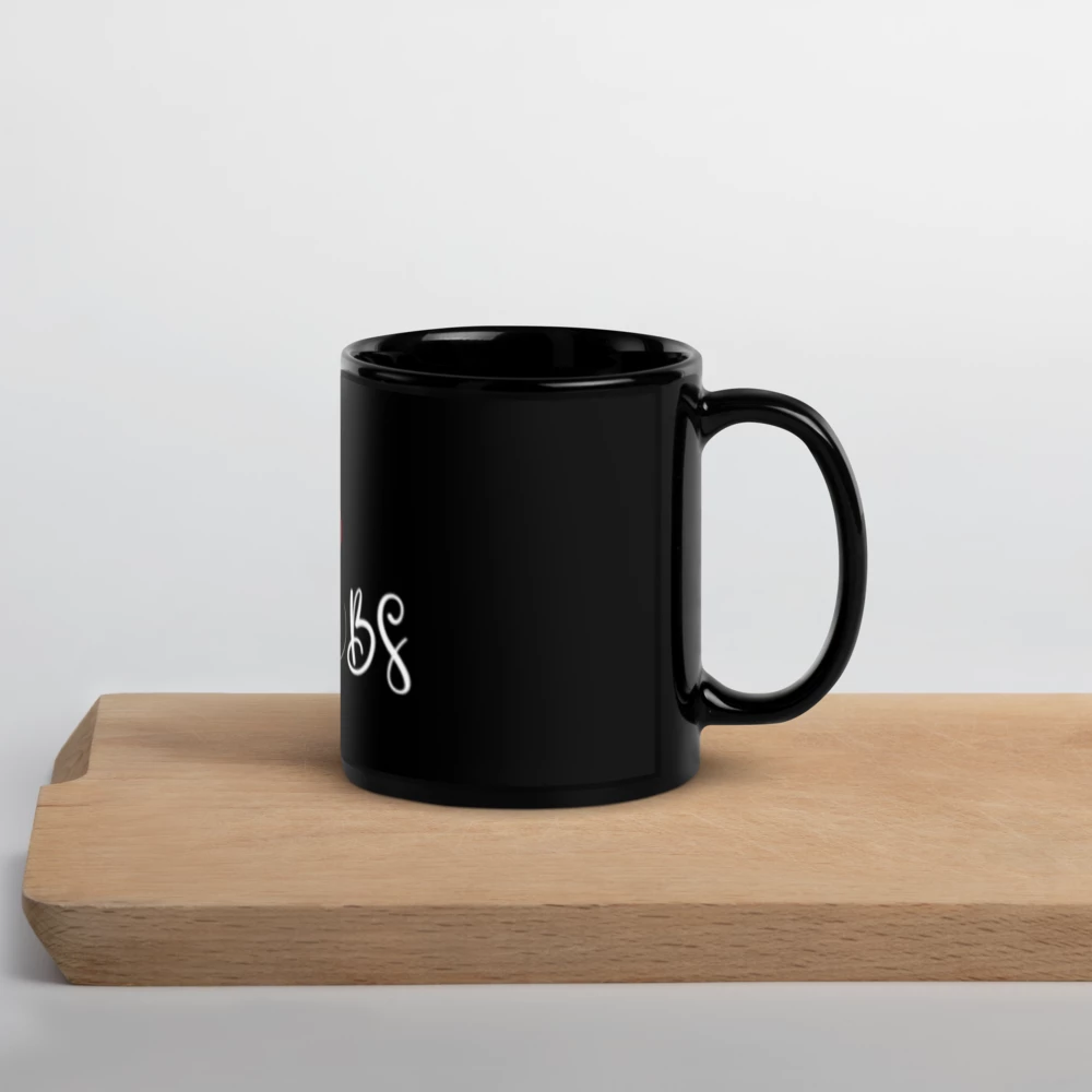 Black Glossy Mug with cheeky quotes