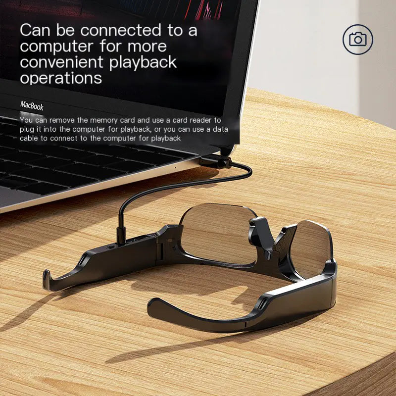 1080P Sports Camera Glasses with Sunglasses