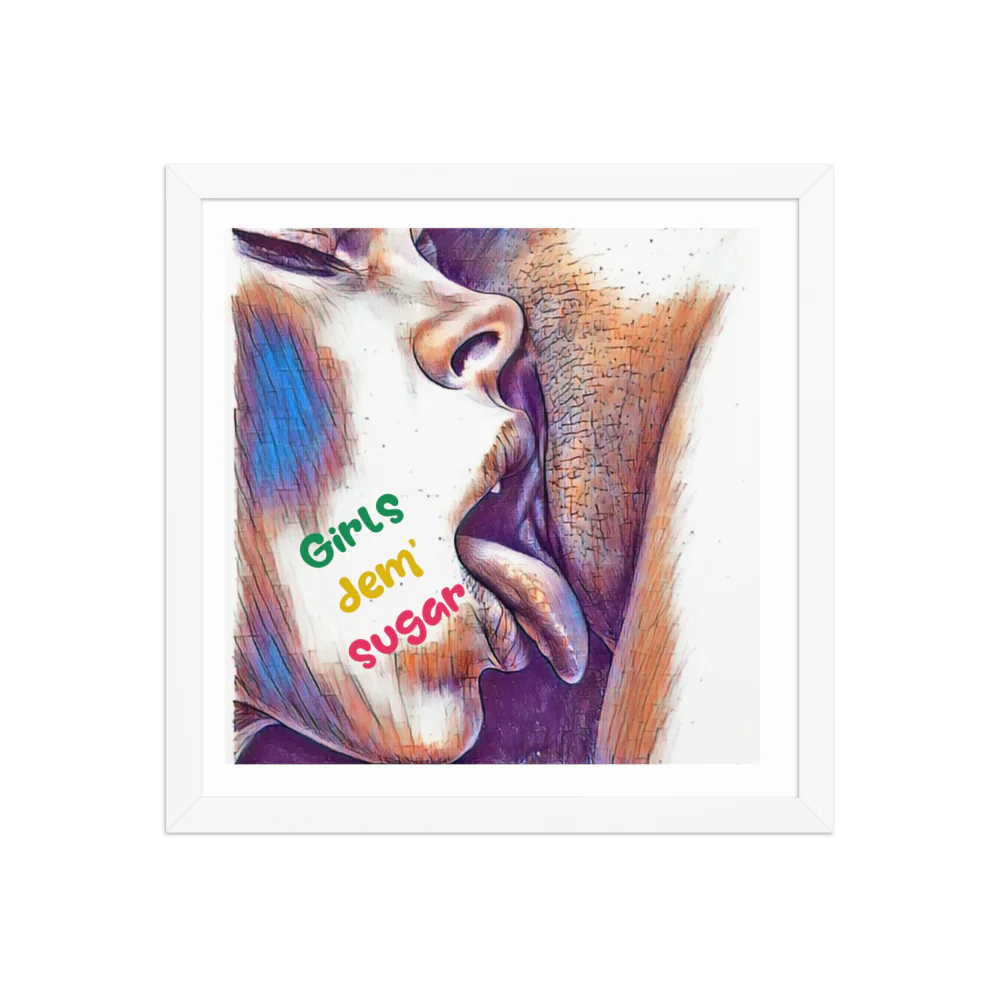 Erotic Art on Enhanced Matte Paper Framed Poster (in)
