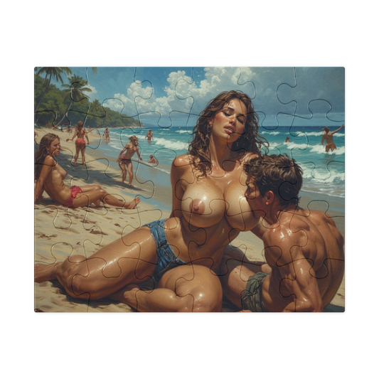 Jigsaw Puzzle with Tin