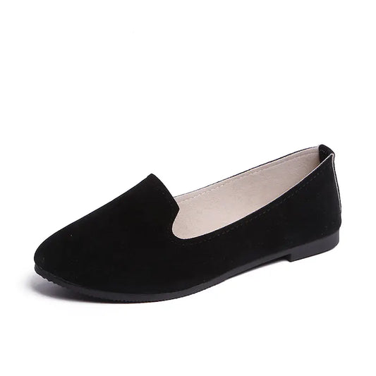 Women's Flat Shoes - Comfortable Candy Color Work Footwear