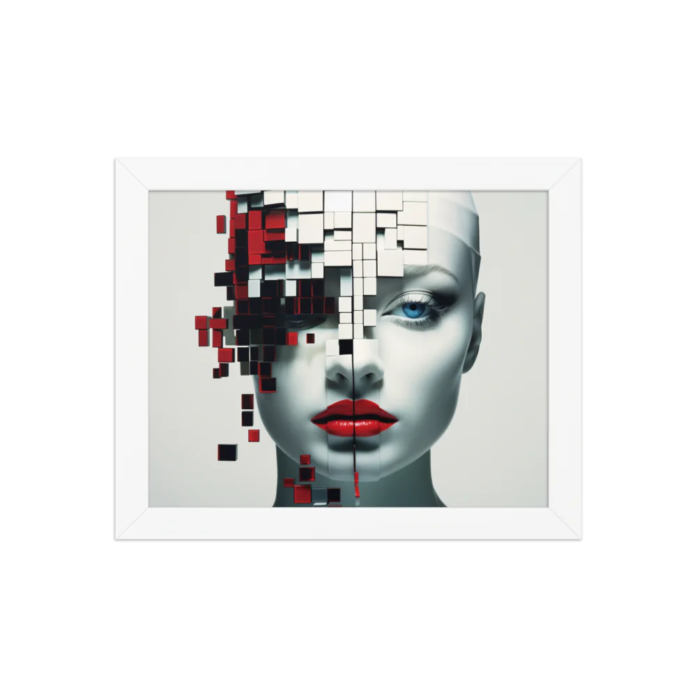 Cyborg Art on Enhanced Matte Paper Framed Poster (in)