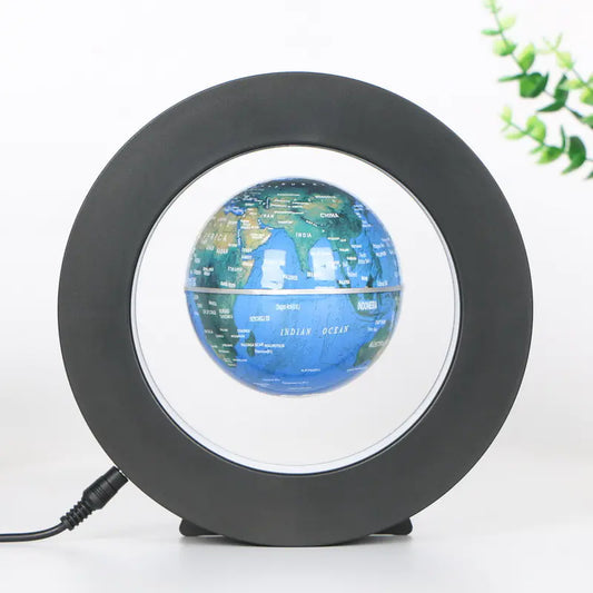 Magnetic Levitation Globe - 4-Inch Blue Home Decor