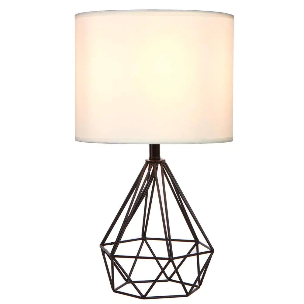 Minimalist Iron Diamond Table Lamp for Home Decor