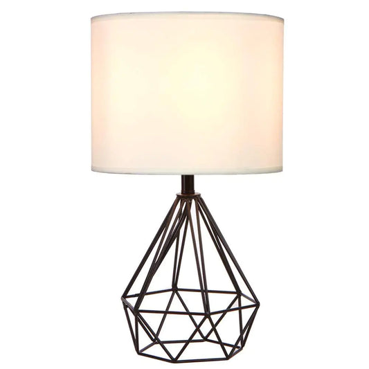 Minimalist Iron Diamond Table Lamp for Home Decor