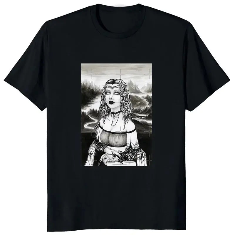Vintage Devil Unholy Nun Graphic T-Shirt - Plus Size
