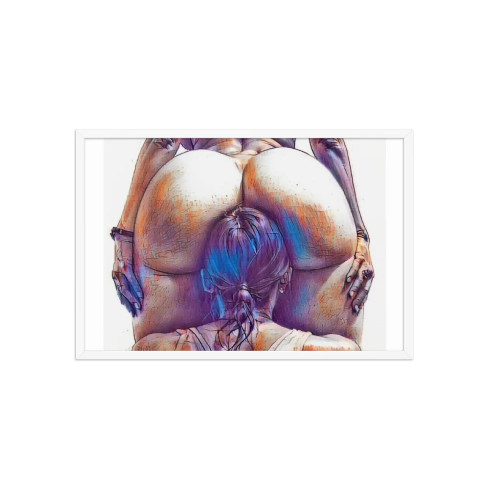 Erotic Art on Enhanced Matte Paper Framed Poster (in)