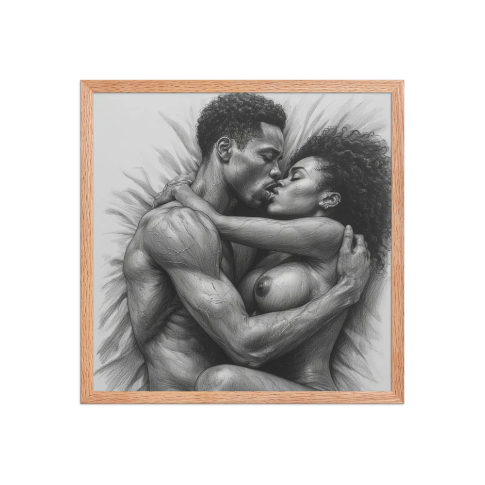 Erotic art Enhanced Matte Paper Framed Poster (in)