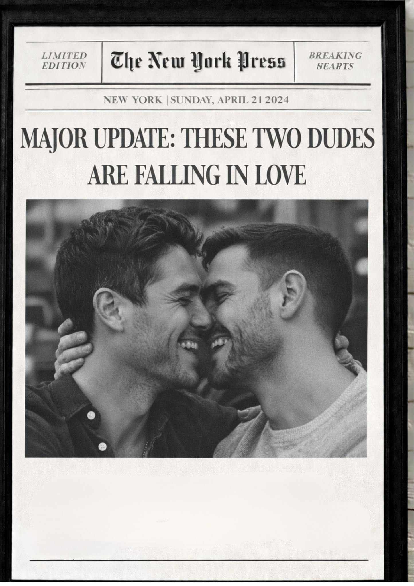 Personalize this Classic Matte Paper Wooden Framed Poster